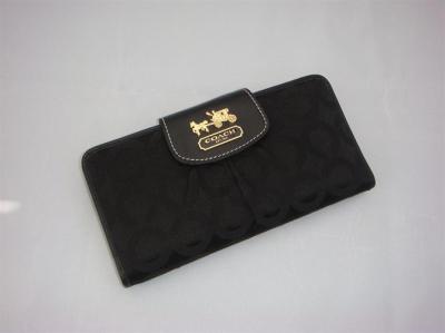 discounted Coach Wallets - 41986 black/golden